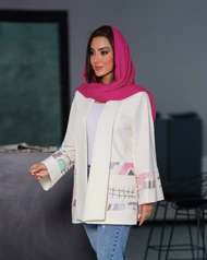 مانتو زنانه لینن آستین کلوش
