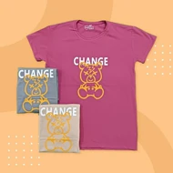 تیشرت زنانه طرح change
