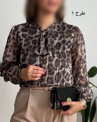 شومیز ساتن حریر لمه دار