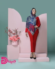 روسری نخی برگی