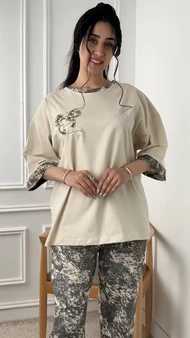 تی‌شرت و شلوار آبرنگی