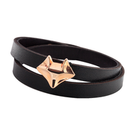 دستبند روبی چرم _ Ruby Bracelet leather