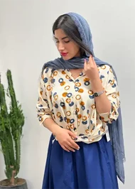 شومیز گره‌ای کد 4058