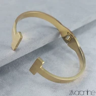 دستبند النگویی مدل تیفانی طلایی 40116