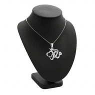 آویز اسم مادر و زنجیر نقره روز مادر نقره 925