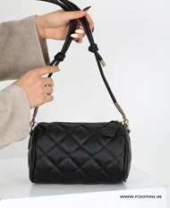 کیف زنانه چرم دوشی نیم گرد 237 AM (مشکی)