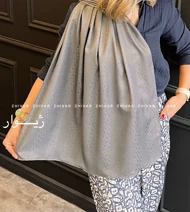شال ابریشم ژاکارد زنانه