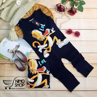سرهمی آستین حلقه پسرانه مدل پلنگ