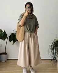 دامن شلواری لینن