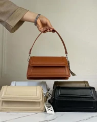 کیف دو دوخت چرم مصنوعی 1192