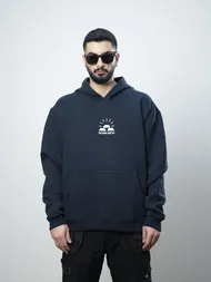 هودی مدل LOGO TYPE سرمه ای برند بورن ریچ bornrich