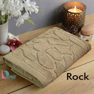 حوله دستی بزرگ طرح راک رنگ نسکافه ای