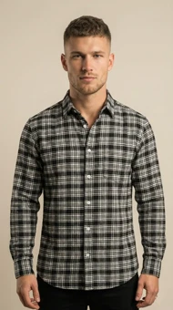 پیراهن پشمی مردانه چارخونه