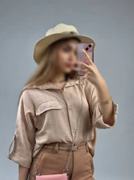 شومیز مانتویی پاگون دار راه راه کد 50221