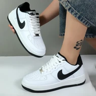 کتانی نایک ایرفورس مردانه nike air force رنگ سفید کد 6222
