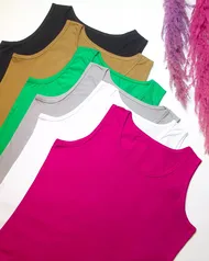 تاپ نخ و پنبه ساده رنگی کد 529