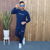 ست بلوز و شلوار مردانه راحتی RBK رنگ سرمه ای