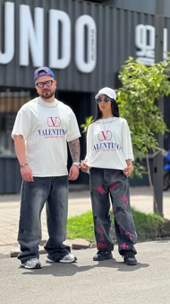 تی‌شرت روزمره پرچی valentino