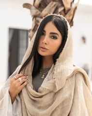 شال لینن چروک