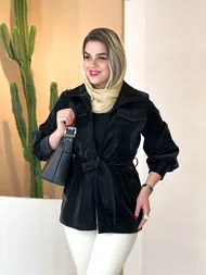 کت چرم عروسکی زنانه