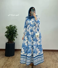 پیراهن بلند طرحدار نخل 1