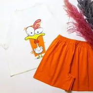 ست کراپ شورتک قوقولی کد 561