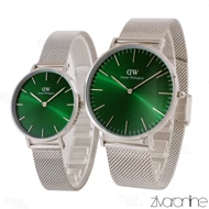 ست ساعت دنیل ولینگتون بند حصیری صفحه سبز 104857