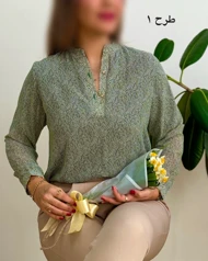 شومیز حریر دو دگمه 4