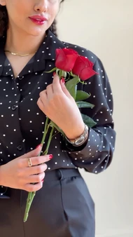 شومیز تک کرپ‌الیزه