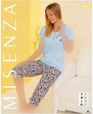 تیشرت شلوارک زنانه طرح گل