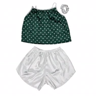 ست تاپ و شلوارک طرح قلبی 042