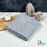 حوله دستی طرح کاریزما رنگ طوسی روشن