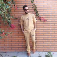 ست تیشرت شلوار لش بالنسیاگا رنگ نسکافه ای