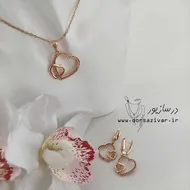 نیم ست طلاروس قلب
