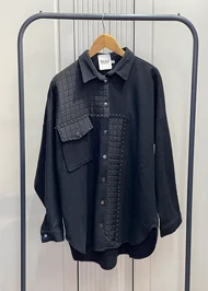 شومیز ترکیب پافر