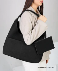 کیف زنانه جیر بزرگ دوجیب 220 AM