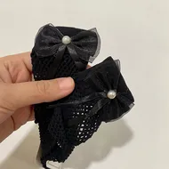 جوراب زنبوری پاپیون دار دخترانه