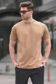 تیشرت مردانه کاپوچینو Regular Fit Basic 6131