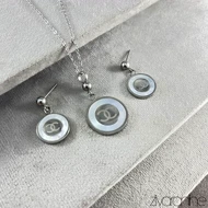 نیم ست طرح شنل نگین صدفی 10130