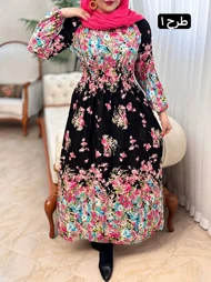 پیراهن نخی گلناز 3124