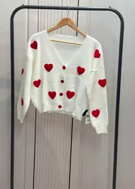 ژاکت قلب قرمز