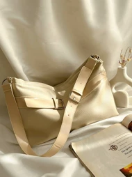 کیف جیر کمربندی 21222 (شیری چرمی)