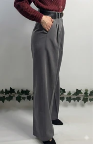 شلوارپارچه ای طوسی