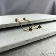 گوشواره زنانه دوتایی دونه برف 20395