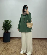 تونیک مانتویی لینن آنوشا (ارسال رایگان)(ایراد دار)