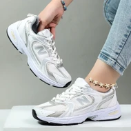 کتانی نیوبالانس 530 سفید نقره ای زنانه 530 new balance