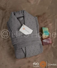 حوله تن پوش بلو طرح لاین رنگ سنگی