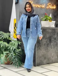 شلوار جین واید کد : 1414881B