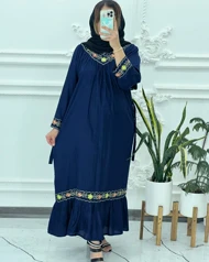 لباس ساحلی کریشه گلدوزی 4118