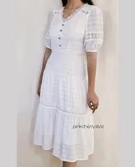 پیراهن عروسکی میدی زنانه